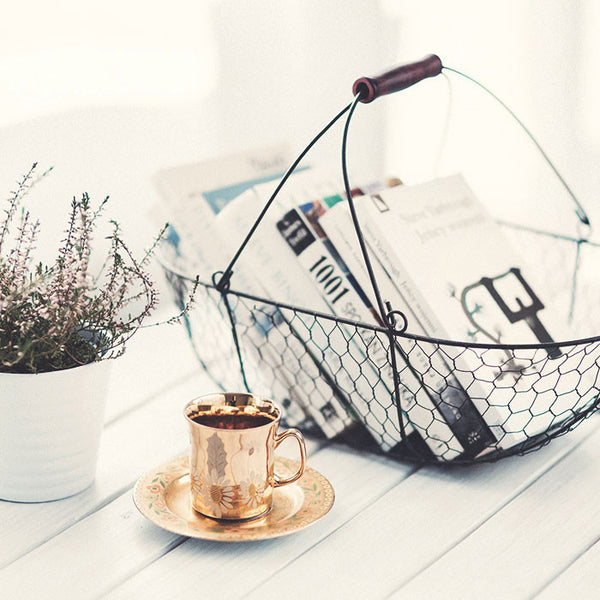 Copper Tea Cup and Saucer